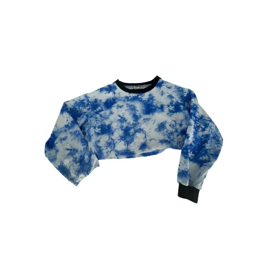Unbranded Blue Tie Dye Youth Long Sleeve & Pants Outfit Girls Size 150 US 12
